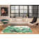 Maisie Modern White Palm Area Rug