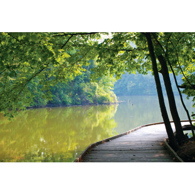 Bridge On Lake - Wrapped Canvas Print