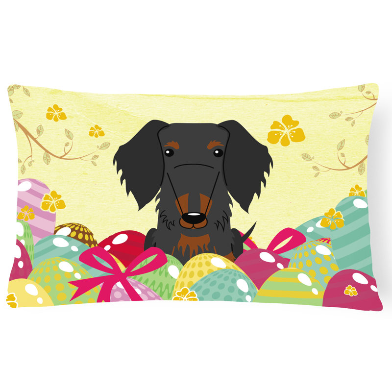 Coussin Pâques, Noir / brun clair