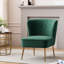 Chaise d'appoint en velours Tru-1276429203