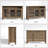 55.5" Sideboard Buffet Cabinet With Storage And 3 Glass Door