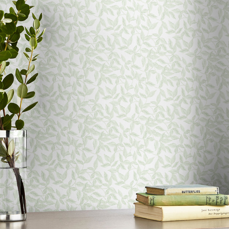 Smooth 33' L x 21" W Wallpaper Roll, Blush Pink