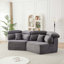 Canapé modulaire 53 pouces avec velours côtelé Modular Sensation Cocooning Sensation-1709326645