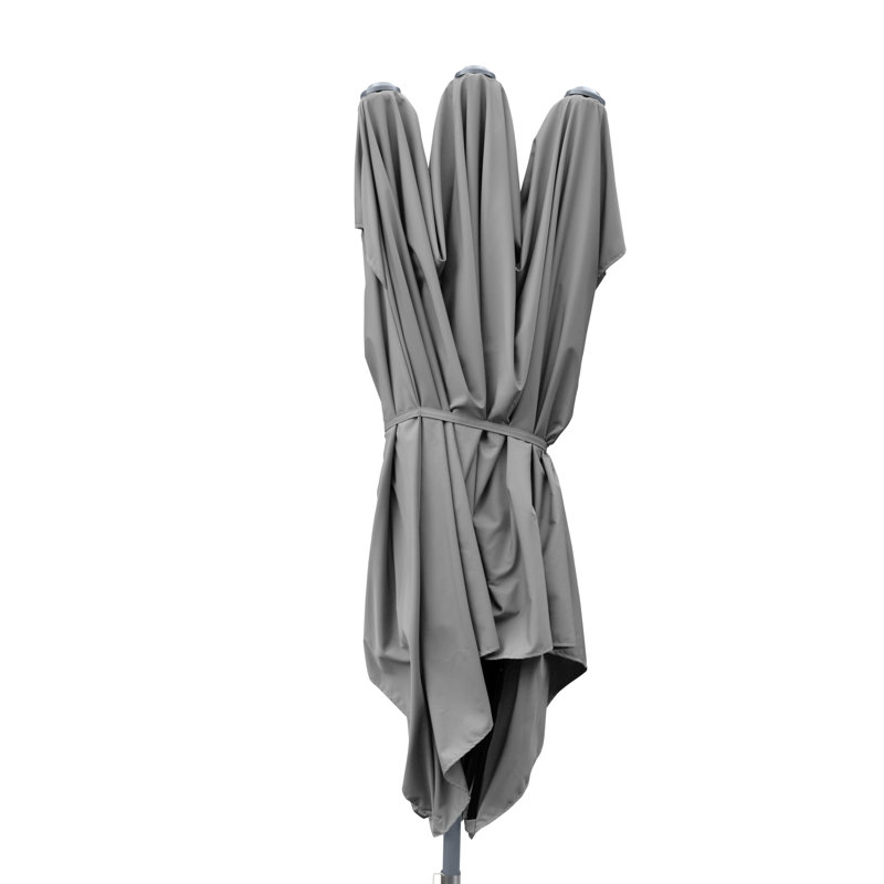 Charliegh Market Parasol, Light gray