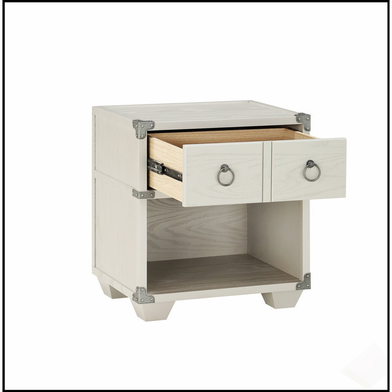 Gray Finish Nightstand