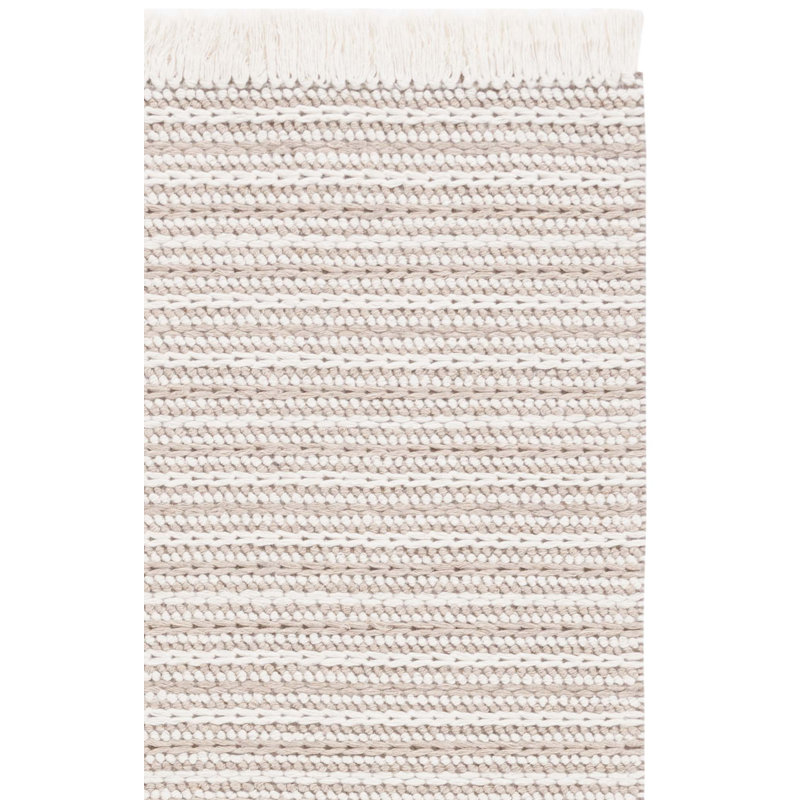 Tausin Hand Woven Wool Striped Rug, Runner 2'3" x 8'