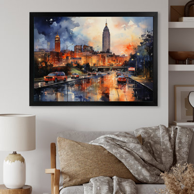 Atlanta Harmony At Night sur impression sur toile