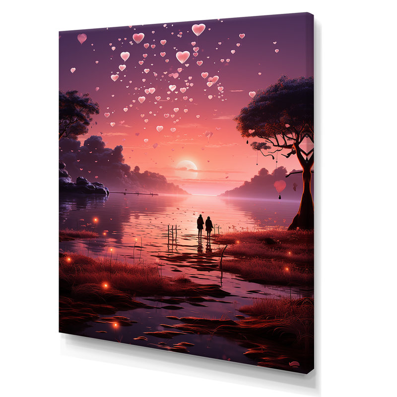 «Dreamy Sky Horizon With Cloud III - Abstract Landscape», art mural, Toile tendue, H 32 po x l 16 po x P 1 po