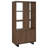 Plasencia 71-Inch 3-Shelf Cabinet Bookcase Walnut