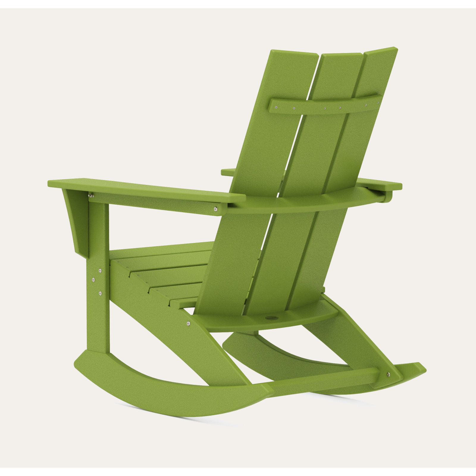 POLYWOOD® Modern Rocking Adirondack Chair, Lime