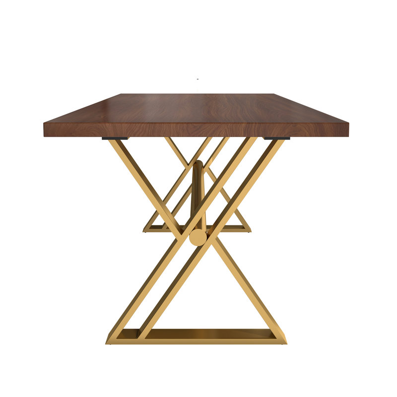 Metal Base Dining Table