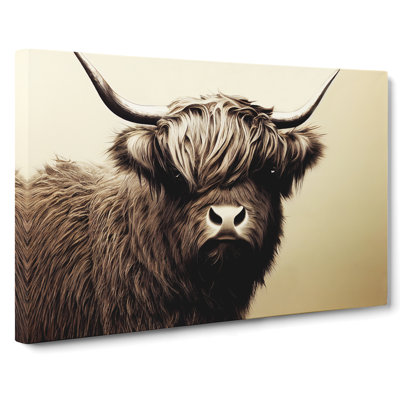 Highland Cow View Vol.2 - Wrapped Canvas