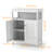 Freestanding Bathroom Cabinet, Floor Storage Cabinet, Bathroom Storage Cabinet White With Removable Shelf Shutter Doors