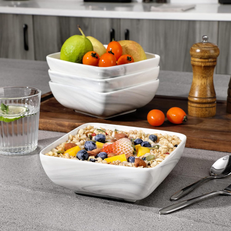 MALACASA  Porcelain China Dinnerware - Set of 16 
