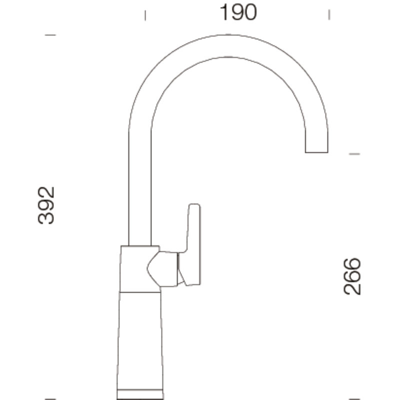 Schock Single Lever Monobloc Tap, Croma