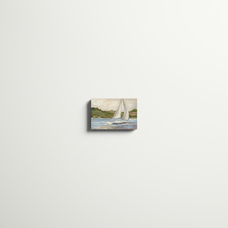 «Off the Coast II», peinture sur toile, H 8 po x l 12 po