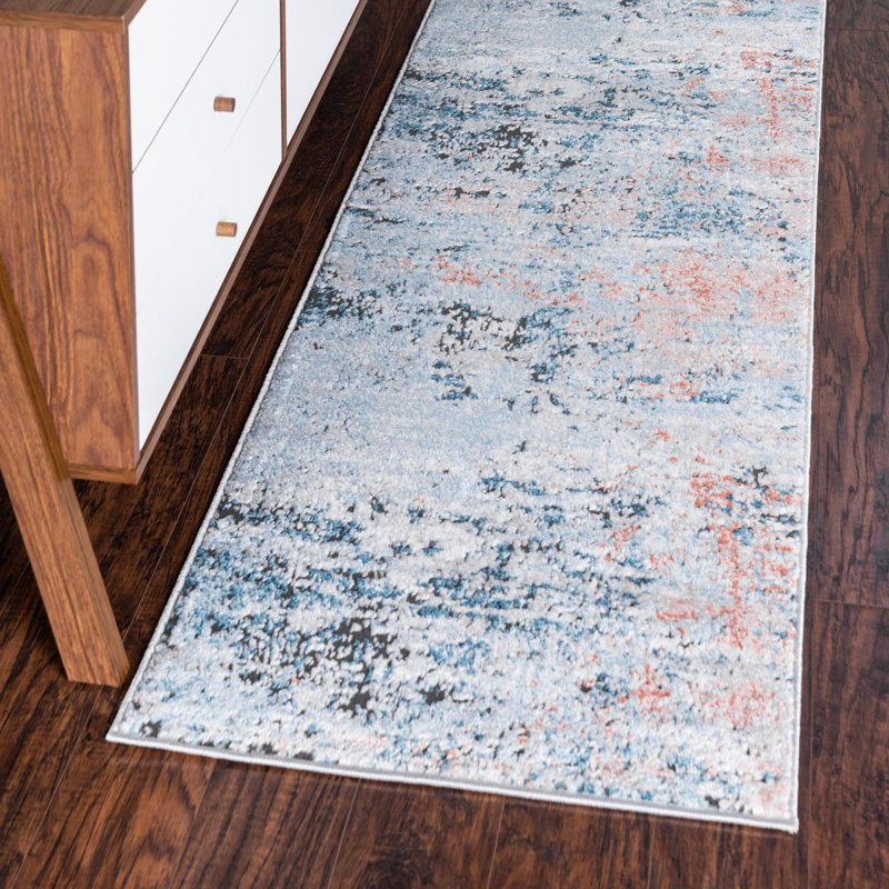 Abstract Indoor Rug, Runner 2'7" x 10'
