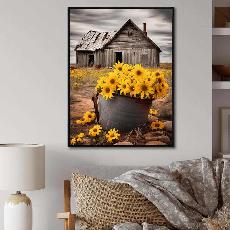 Lesta " Farmhouse Timeless Charm I ", Black, 20" H x 12" W x 1" D