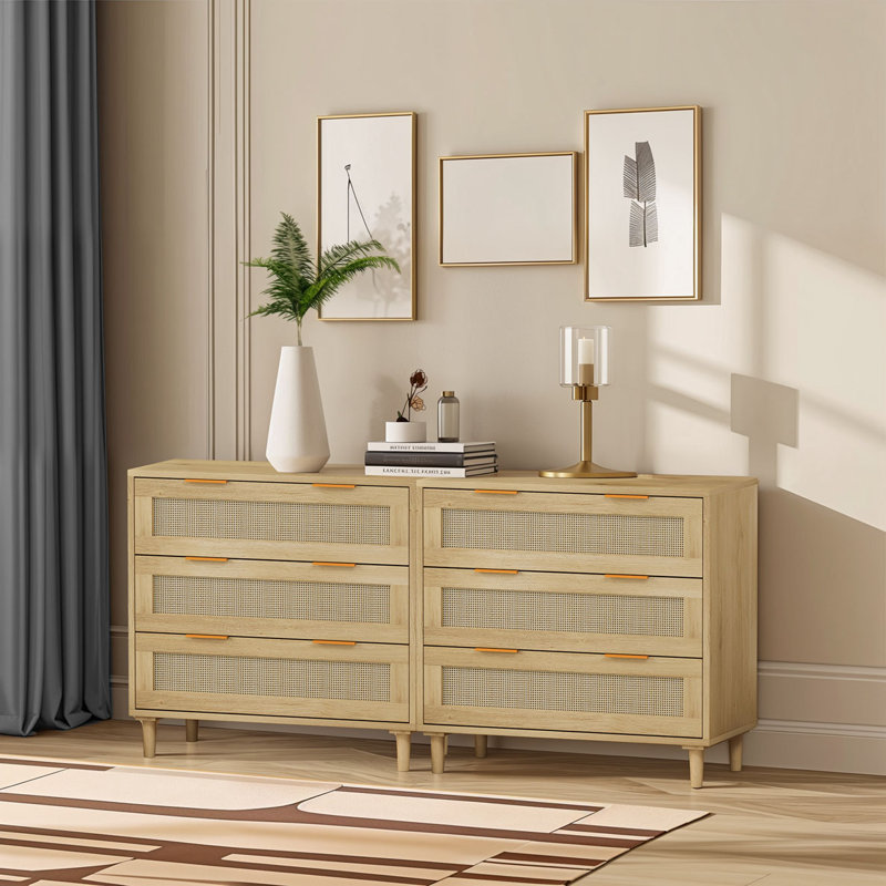 Oak Farmhouse Storage Chest with Extra Deep Drawers