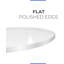 Feuille ronde en acrylique, plexiglas pour table basse-101679197