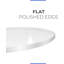 Feuille ronde en acrylique, plexiglas pour table basse-1893407641