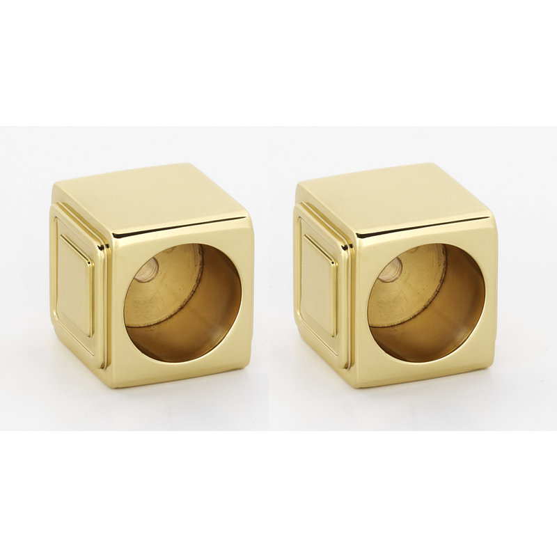 Shower Rod Bracket, Polished Brass