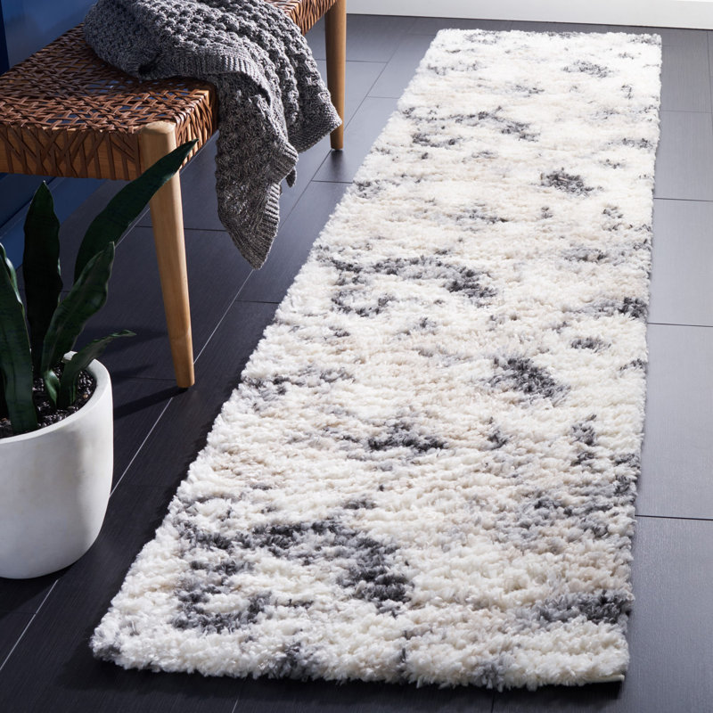 Tapis abstrait Omaury Performance, Tapis de couloir 2 pi 2 po x 9 pi