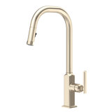 Apothecary Pull-Down Kitchen Faucet With C-Spout