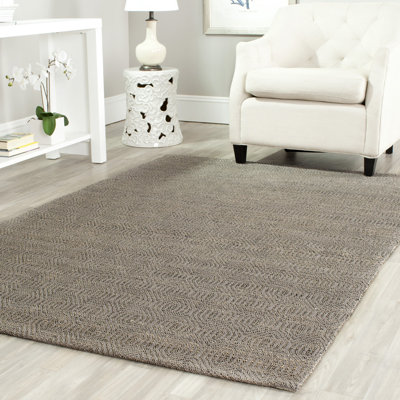 Adelmar Handwoven Flatweave Grey Area Rug