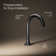 Occasion Sink with Cane Design Single Hole Faucet Bathroom Faucet with Drain Assembly