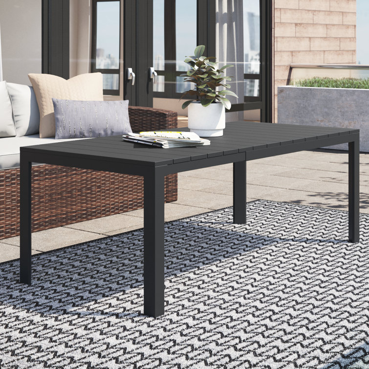 Barbur Extendable Rectangular Outdoor Dining Table