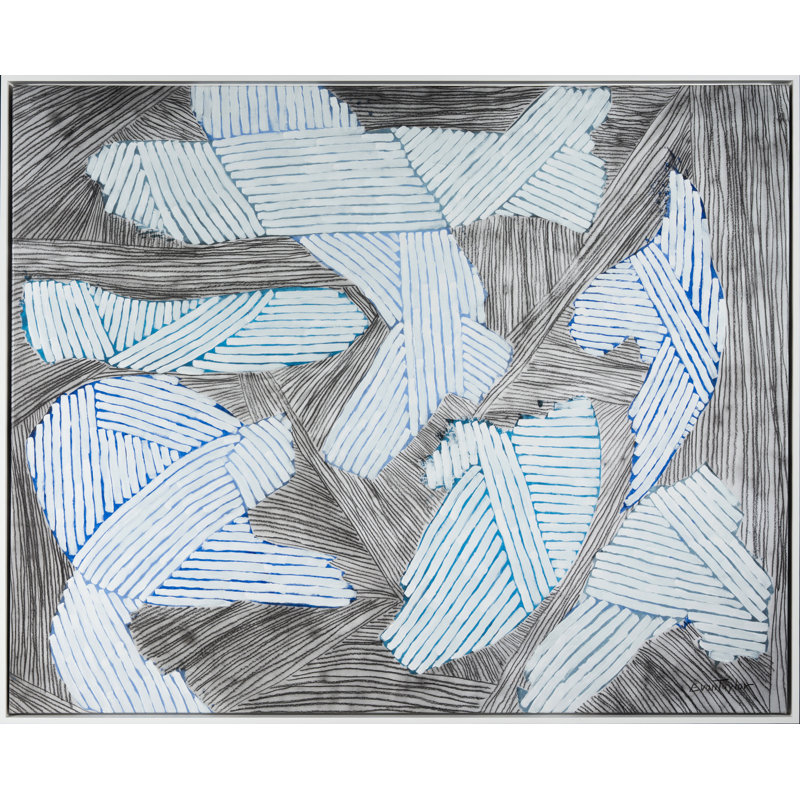 Sea Birds Print by Evan Taylor, 44" H x 54" W, White Floater Framed