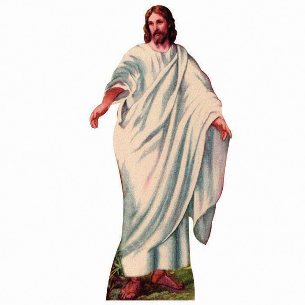 Jesus Christ Cardboard Standup Wet Paint Printing
