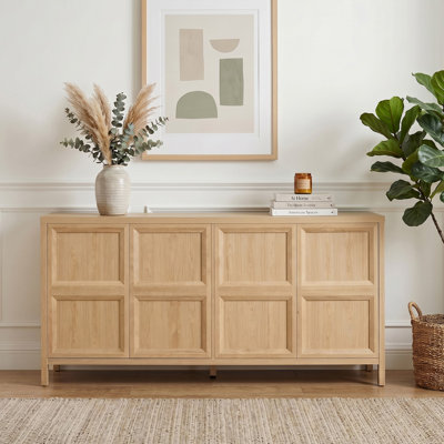 66.93" Sideboard Storage Cabinet with Tip-on Opening, Modern TV Stand for Bedroom, Living Room, Hallway