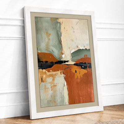 Divided Horizon Modern - Framed Print