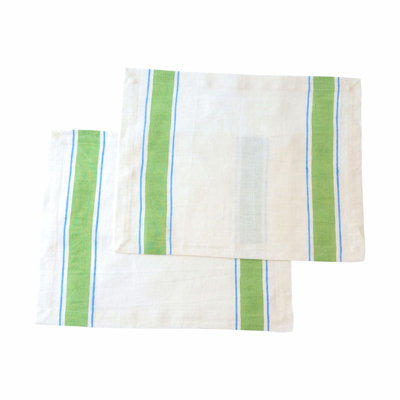 Napperons Leher - vert (ensemble de 2)