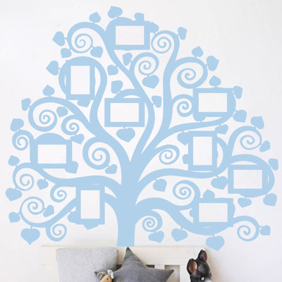 Décalcomanie murale images arbre familial