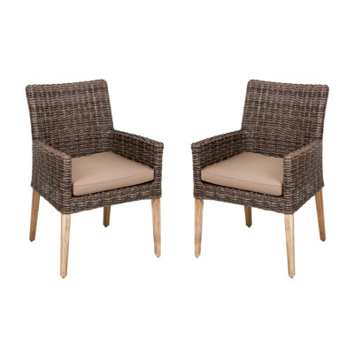 Violette Patio Dining Armchair with Cushion