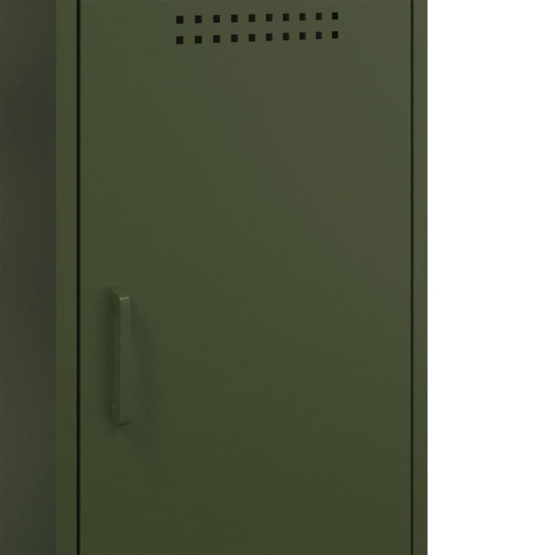 Amielle Steel Accent Cabinet, Olive Green
