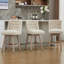 Tabouret de bar pivotant à 360 ° Terron avec pieds en bois massif Terron-675849457-675849462