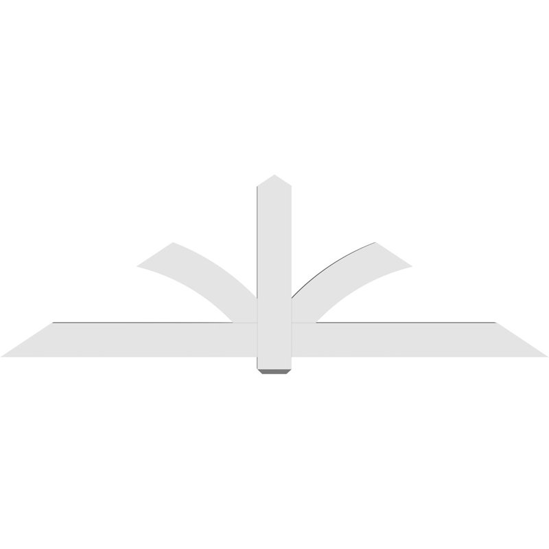 Support pour pignon en PVC Redmond, H 32 po x l 96 po (pas : 8/12), P 4 po x F 6 po