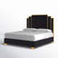 Duncanville Upholstered King Platform Bed, Black-888954534-888954535