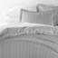 Ensemble de housse de couette en microfibre gris anthracite et blanc Becky Cameron-10121471