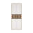 Embrie Rupertus 31.34"W x 80.59" W 6 Shelf Bookcase With 4 Doors, Home Office Storage-60061969