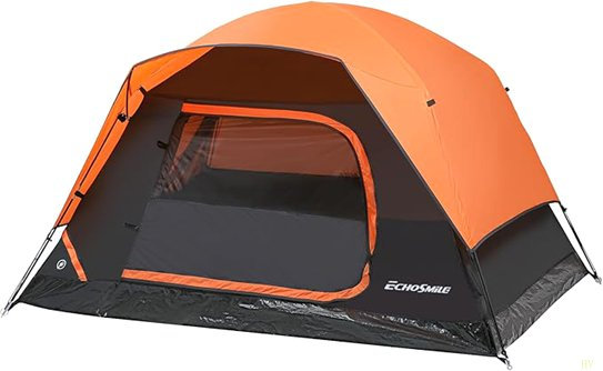 Tente de camping pour 2/3/4 personnes, imperméable, coupe-vent double couche avec Rainfly, installation facile pour la randonnée, l'alpinisme, l'extérieur