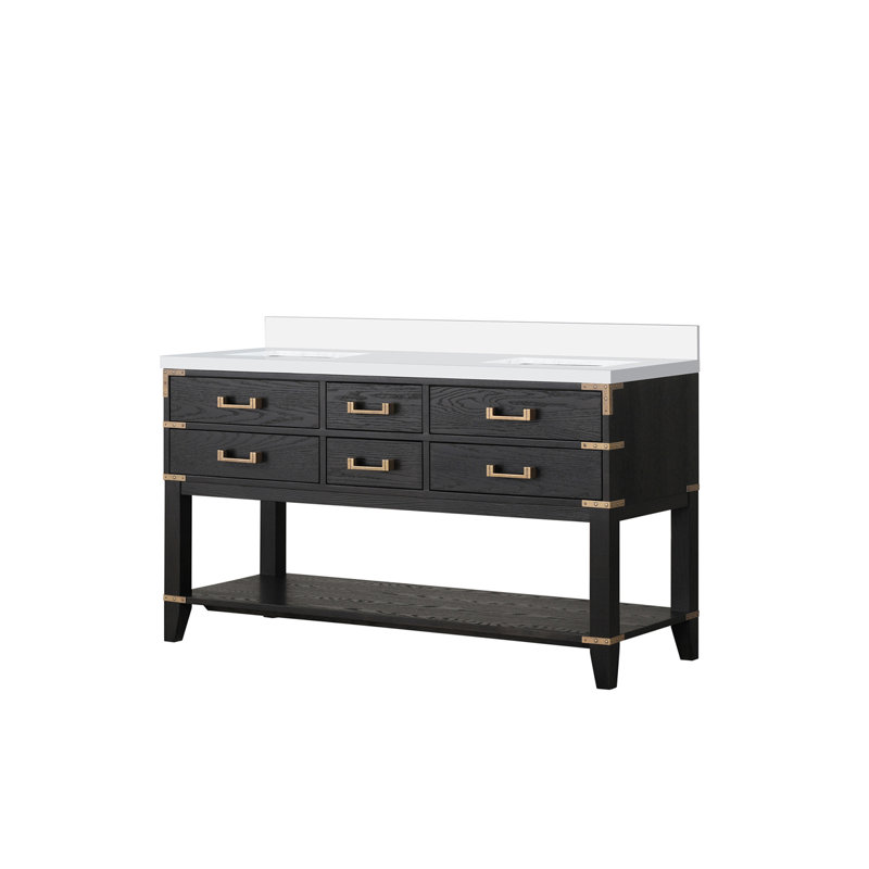 Double Bath Vanity with Quartz Top
