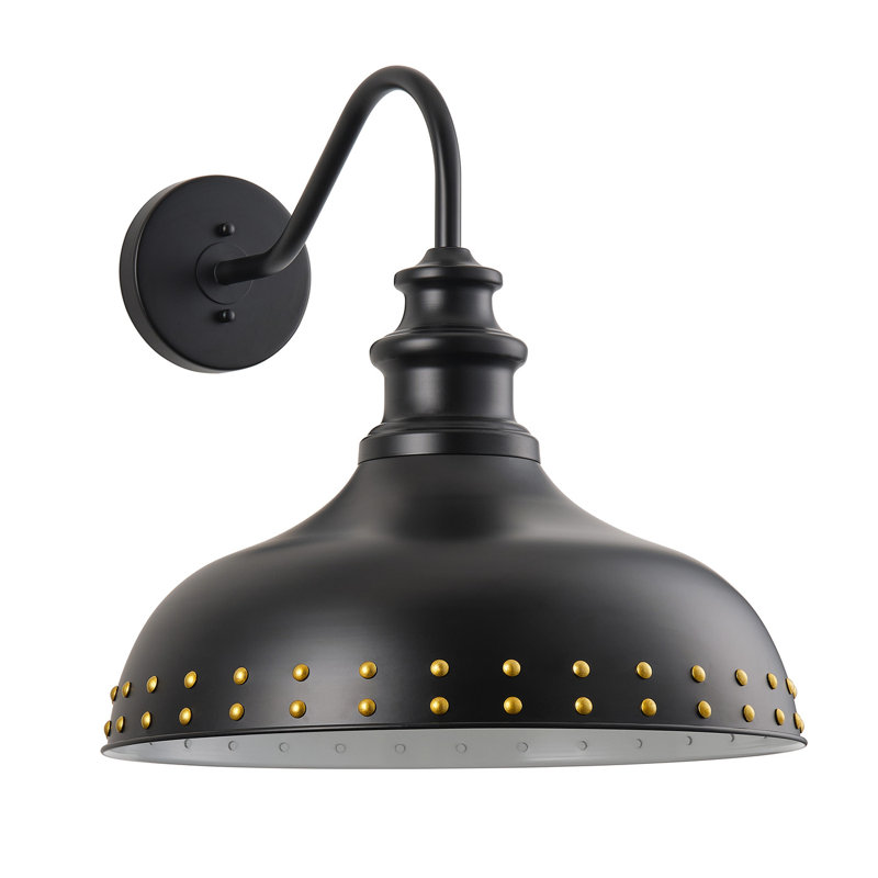 1-Matte black iron art dimmable wall lamp