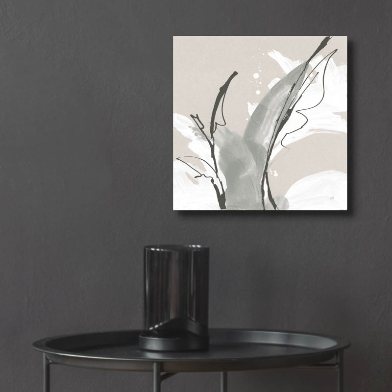 Art mural en verre Ivy Bronx «Touch Of Grey V» par Chris Paschke, H 12 po x l 12 po x P 0,13 po