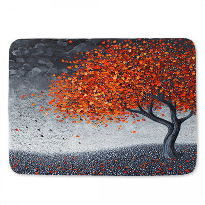 Tree Bath Mat Nature Bathroom Decor Dark Academia