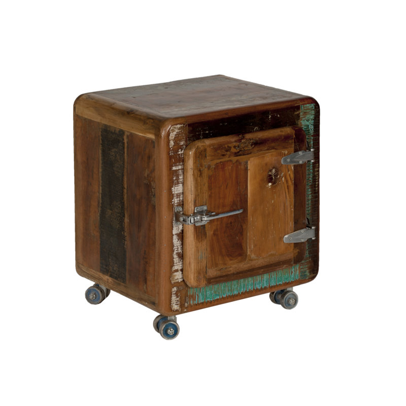 Rukhsar 56cm W Solid Wood Bedside Table